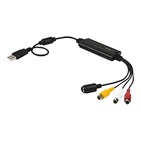 StarTech.com USB Video Capture Adapter Cable, S-Video/Composite to USB 2.0 SD Video Capture Device Cable, TWAIN Support, Analog to Digital Converter for Media Storage, For Windows Only - SD Video Capture Cable (SVID2USB232) - Videoaufnahmeadapter ...
