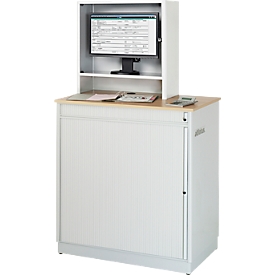Station d'ordinateur de type 6018, l. 1030 x P 660 x H 1810 mm, fixe