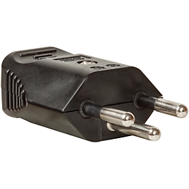 Steckdosenadapter brennenstuhl® T12, für den Innenbereich, Spannung 230 V/10 A, IP20, Kunststoff, schwarz