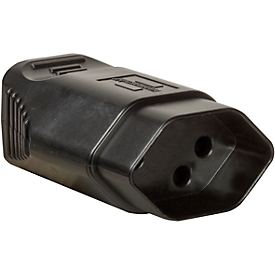 Steckdosenadapter brennenstuhl® T13, für den Innenbereich, Spannung 230 V/10 A, IP20, Kunststoff, schwarz