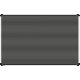 Stecktafel Ultradex Planrecord, Wandmontage, 32 waagerechte Schienen, B 620 x T 22 x H 440 mm, Werkstoff und Aluminium, schwarz