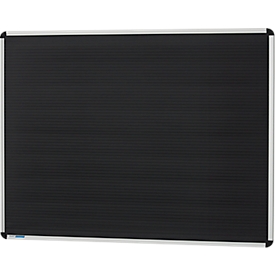 Stecktafel Ultradex Planrecord, Wandmontage, 61 waagerechte Schienen, B 1020 x T 22 x H 770 mm, Werkstoff und Aluminium, schwarz