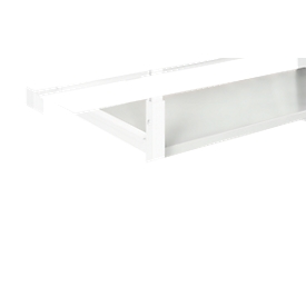 Steel shelf TPB series, under-table top mounting TPB series, load capacity 30 kg, for table width 1500 mm