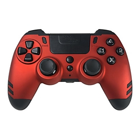 Steelplay Slim Pack - Game Pad - kabellos - 2.4 GHz - Rubinrot - für Sony PlayStation 4, PC, Sony PlayStation 3