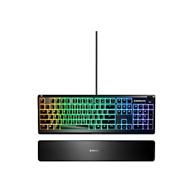 SteelSeries Apex 3 - Tastatur - Hintergrundbeleuchtung - USB - Tastenschalter: Whisper Quiet Gaming Switch