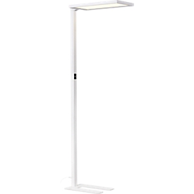 Stehleuchte Worklight EASY FL 940, LED 60 W, dimmbar, 4000 K, 7150 lm, direkt/indirekt, H 1950 mm, Kopf 570 x 280 mm, Stahlfuss, weiss 