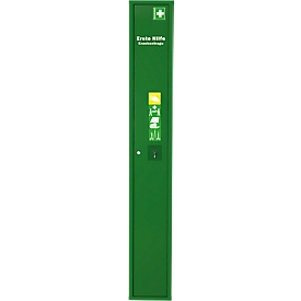 Stehschrank Erste Hilfe, ohne Inhalt, grün
