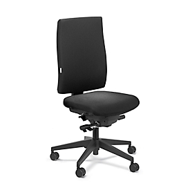 Steifensand Bürostuhl CETO CT2350, Kunstleder, ohne Armlehnen, Punktsynchronmechanik, Muldensitz, schwarz