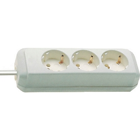 Stekkerdoos met beschermcontact - 3-voudig - wit