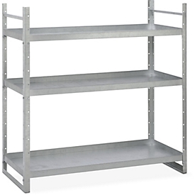 Stelling depot 320 en 400 CEMO voor gevaarlijke stoffen, B 1350 x D 610 x H 1350 mm, staal verzinkt, 3 legborden
