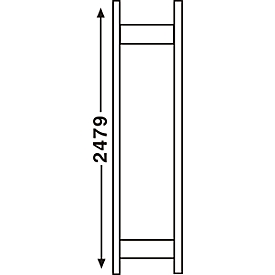 Stellingsysteem R 3000, frame, H 2490 x D 300 mm