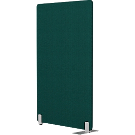 Stellwand  Flex mit Standfuß, modular, 40 mm stark, B 800 x H 1400 mm, grün