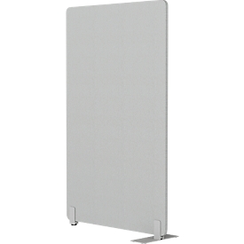 Stellwand  Flex mit Standfuß, modular, 40 mm stark, B 800 x H 1400 mm, hellgrau