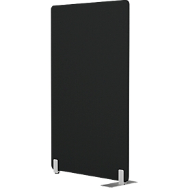 Stellwand  Modus mit Standfuß, 25 mm stark, B 800 x H 1400 mm, schwarz