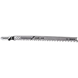 Stichsägeblatt T345XF Pro gressor for Wood and Meta l L.132mm Zahnt.2,4-5mm 3