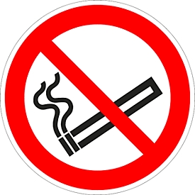 Sticker Roken verboden, Ø 100 mm, 5 stuks