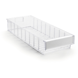 Storage drawer 5020, W 500 x D 186 x H 82mm, 5.3L, transparent