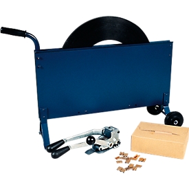 Strapping set, with steel packaging strap, 16 mm