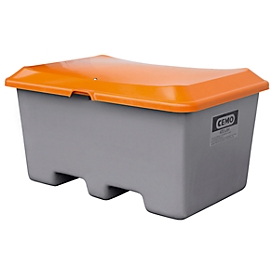 Streugutbehälter unterfahrbar, ohne Entnahmeöffnung 400 l, L 1210 x B 820 x H 680 mm