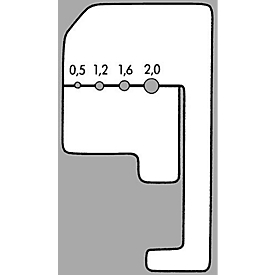 Striptang L. 180 mm, zwart gelakt, kunststof bekleding, met openingsfunctie, KNIPEX