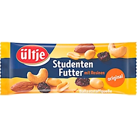 Studentenfutter Ültje Original, Mix aus Rosinen, Erdnüssen, Cashewkernen & Mandeln, 20 x 50 g
