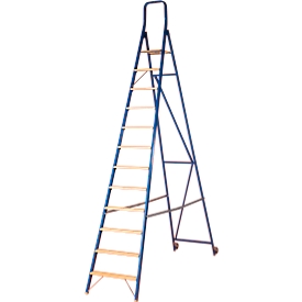 Stufenstehleiter Multicolor, einseitig besteigbar, 12 Stufen