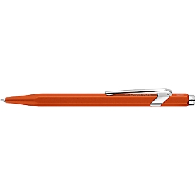 Stylo à bille Caran d'Ache 849 COLORMAT-X, clip métal, mécanisme à poussoir, orange