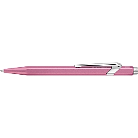 Stylo à bille Caran d'Ache 849 COLORMAT-X, clip métal, mécanisme à poussoir, rose