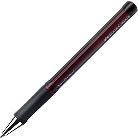 Stylo à bille gel Faber-Castell Beyond Gel Broad, épaisseur de trait 0,6 mm, diamètre de la mine 1,0 mm, encre rouge, indélébile, plastique recyclé/métal, 1 pièce