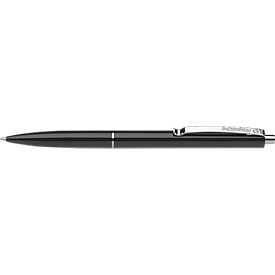 Stylo à bille Schneider K15, largeur de trait Medium 1,0 mm, couleur de l'écriture noir, corps noir, indélébile, rechargeable, 20 pièces