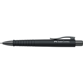 Stylo-bille rétractable Poly Ball XB Faber-Castell, mine XB, noir