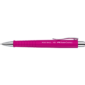 Stylo-bille rétractable Poly Ball XB Faber-Castell, mine XB, rose