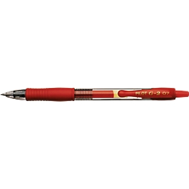 Stylo gel G-2, rouge, 12 p.