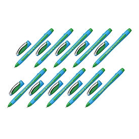 Stylos-billes Slider Memo, vert, 10 p.