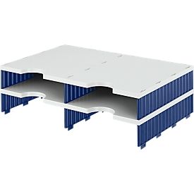 styro® sorteerstation styrodoc Standaard, C4, aanbouweenheid, grijs/blauw