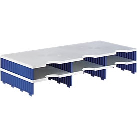 styro® sorteerstation styrodoc Standaard, C4, polystyreen, aanbouweenheid, grijs/blauw