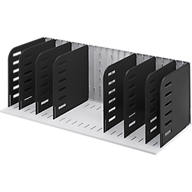 styro® sorteerstation Styrorac, 8 scheidingswanden, flexibele indeling, zwart