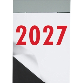 Succes Abreisskalender Block 2, Tageskalender 1 Tag/Seite, Papier, B 40 x L 59 mm, Jahr 2027, weiss