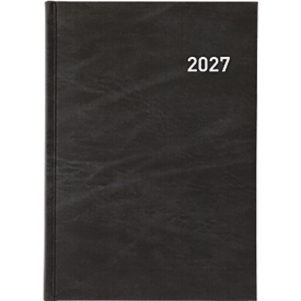 Succes Registra Plus Geschäftsagenda, 1 Tag pro Seite, 14,5 x 20,5 cm, Kunstleder, FSC, schwarz