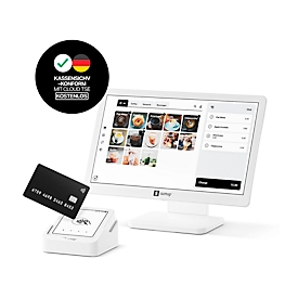 SumUp Kassensystem POS Lite + Solo inkl. TSE, Kartenterminal und Ladestation, TSE-konform