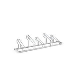 Support à vélos WSM, 1 côté, p. pneus jusqu'à 55 mm de large, l. 1750 x P 1850 x H 415 mm, acier galvanisé, 5 places de stationnement, monté