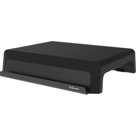 Support d'écran Breyta Fellowes - réglable en hauteur sur 3 niveaux - L 354 x P 304 x H 82-151 mm -100% plastique recyclé -noir