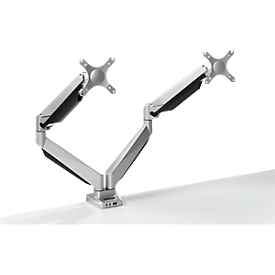 Support d'écran double Smart Office 12 Bakker Elkhuizen, jusqu'à 27", support de table, hauteur ajustable,