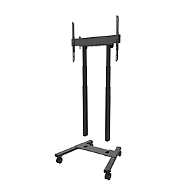 Support d'écran mobile Neomounts by Newstar FL55-875BL1 MOVE Lift, pour 1 écran jusqu'à 100"/110 kg, réglable en hauteur, passage pour câbles, compartiment pour matériel, noir