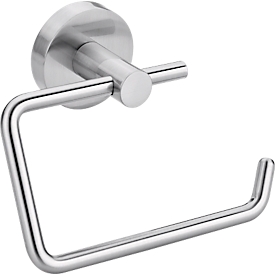 Support de papier toilette tesa Moon, fixation sans perçage, avec solution adhésive, amovible, aspect inox