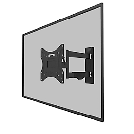 Support mural Neomounts® by Newstar WL40-550BL12, pour 1 écran 32-55" &amp; jusqu'à 35 kg, inclinable &amp; pivotant, gestion des câbles, VESA, 5 ans de garantie, noir