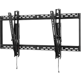 Support mural pour moniteur peerless ST670P, pour moniteurs de 46 à 90", jusqu'à 113 kg, réglable en hauteur et inclinable, noir