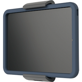 Support mural pour tablette Durable Tablet Holder Wall XL, pour tablettes 7-13", pivotant sur 360°, surface caoutchoutée, avec passage de câble, argenté
