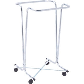 Support pour sacs poubelle Mottez, pour sacs poubelle de 100/110 l, mobile, L 450 x P 460 x H 790 mm, tube acier galvanisé