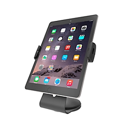 Support pour tablette Cling Compulocks, pour montage mural ou sur table, orientable à 360°, acier, noir